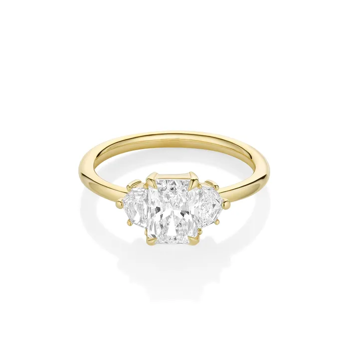Marrow Fine Rings 109ct Radiant Diamond Band 028tcw Cadillac Diamond Ring
