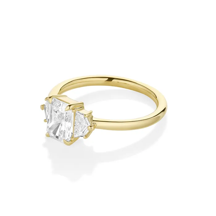 Marrow Fine Rings 109ct Radiant Diamond Band 028tcw Cadillac Diamond Ring
