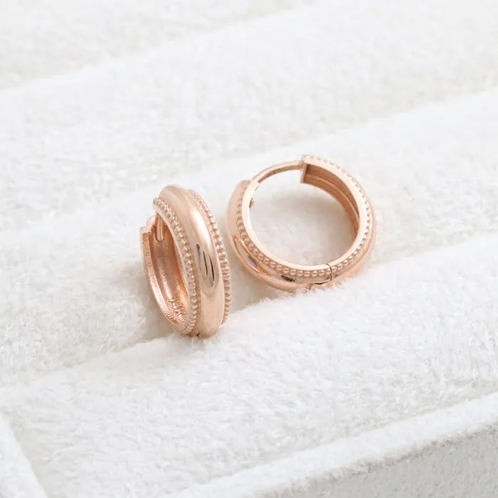 Milgrain Edge Small Huggie Earrings Small from J Shop Earrings