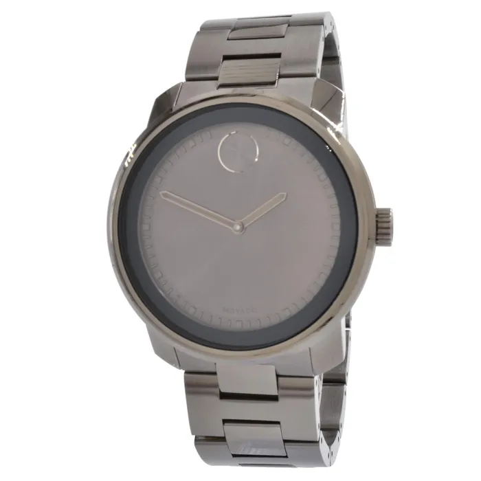 Movado Bracelets Movado Mens Bracelet Watch Bold Gunmetal Dial Gunmetal Steel 3600259