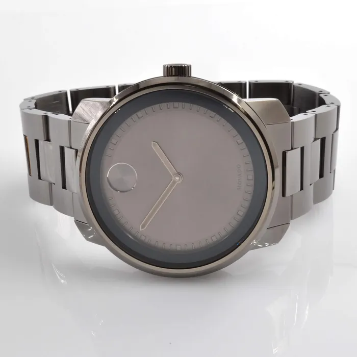 Movado Bracelets Movado Mens Bracelet Watch Bold Gunmetal Dial Gunmetal Steel 3600259