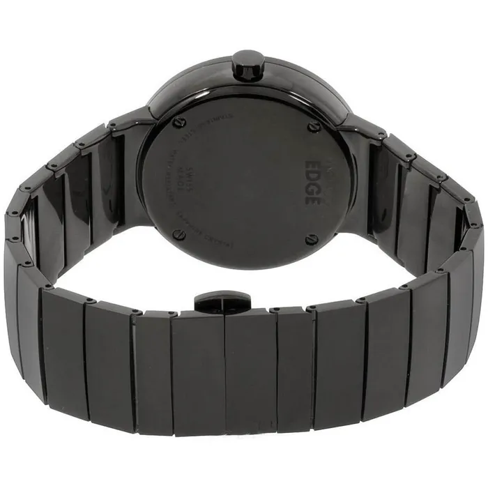 Movado Mens Quartz Watch Edge Black Dial Bracelet 3680007 Movado Bracelets
