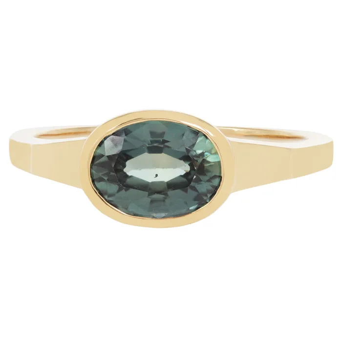 Mystic Teal Sapphire Ring Lauren Wolf Jewelry Rings