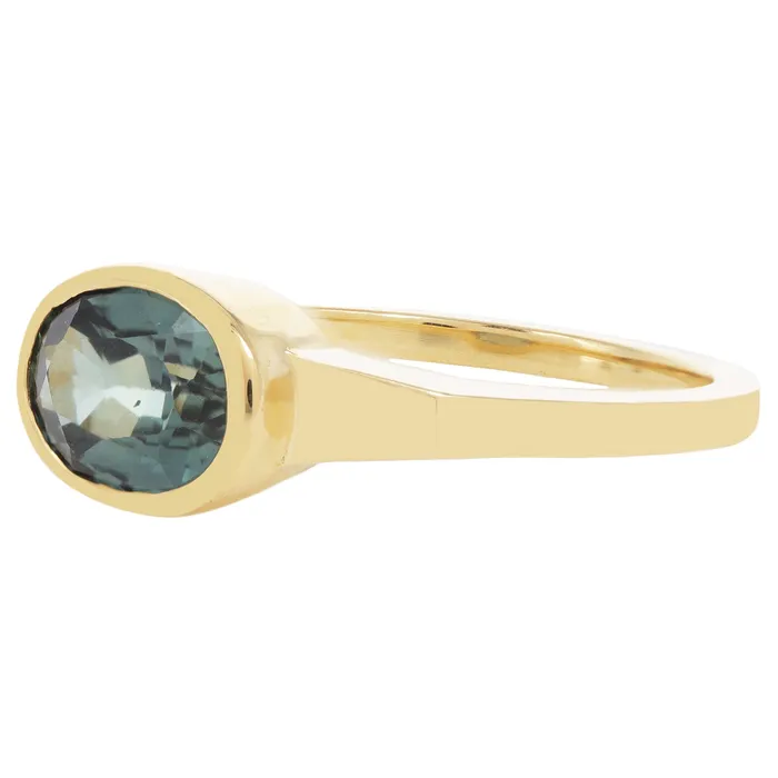 Mystic Teal Sapphire Ring Lauren Wolf Jewelry Rings