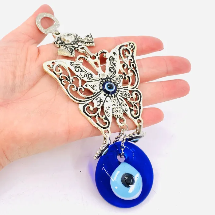 Natto USA Earrings Evil Eye Butterfly Hanger