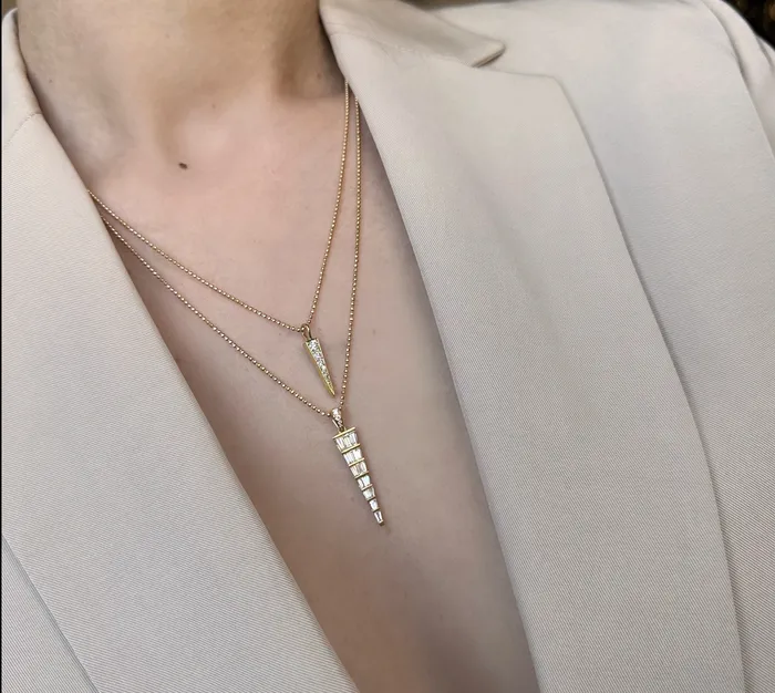Necklaces anitako SMALL DIAMOND DAGGER NECKLACE