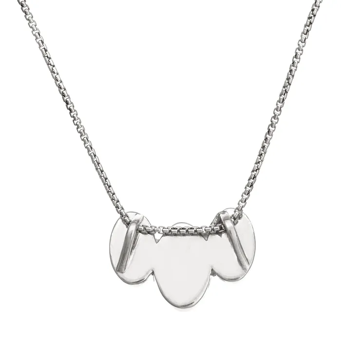 Necklaces closebymejewelry Triple Oval Cremation Necklace in Sterling Silver