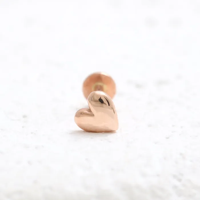 Necklaces from J Shop Tiny Heart Internally Labret