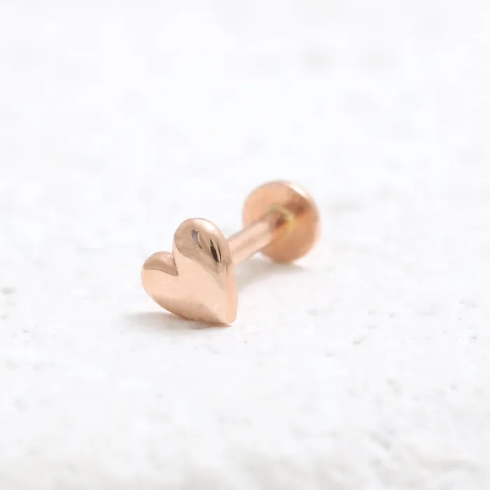 Necklaces from J Shop Tiny Heart Internally Labret