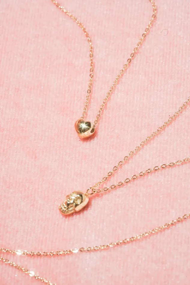 Necklaces READYMADE Lonely Puffy Heart Necklace