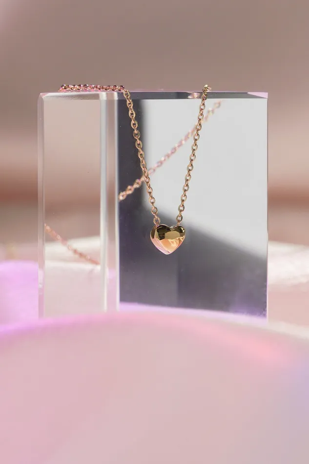 Necklaces READYMADE Lonely Puffy Heart Necklace
