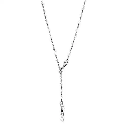 Necklaces TK2894 High polished no plating Stainless Steel Necklace with Top Grade Crystal in Clear Alamode
