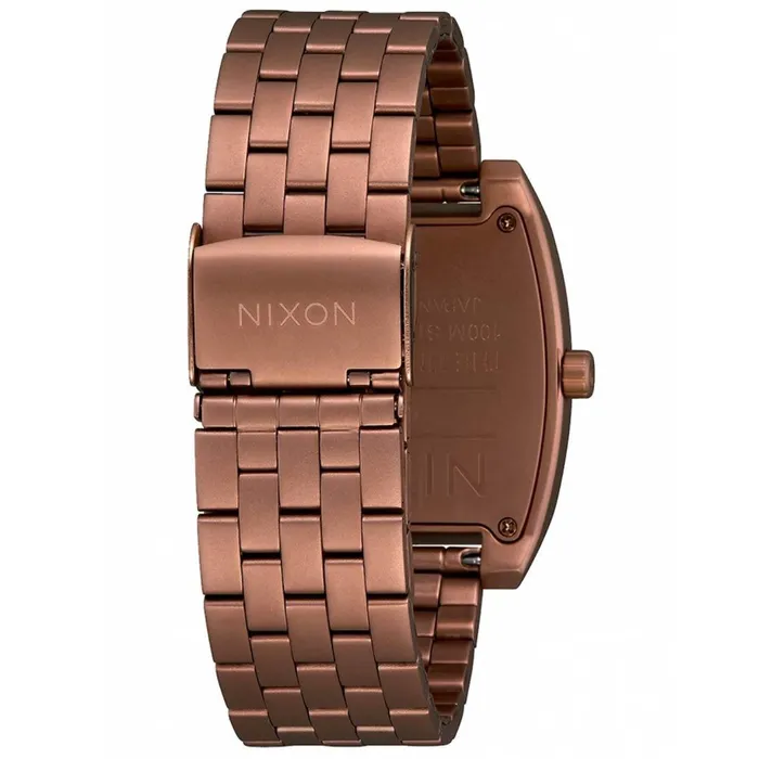 NIXON Nixon Mens Quartz Watch Time Tracker Matte Copper Dial Steel Bracelet A12453165 Bracelets