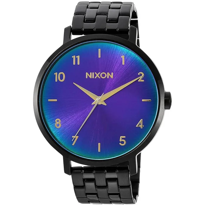 Nixon Nixon Womens Quartz Watch Arrow Rainbow Dial Stainless Steel Bracelet A10902767 Bracelets