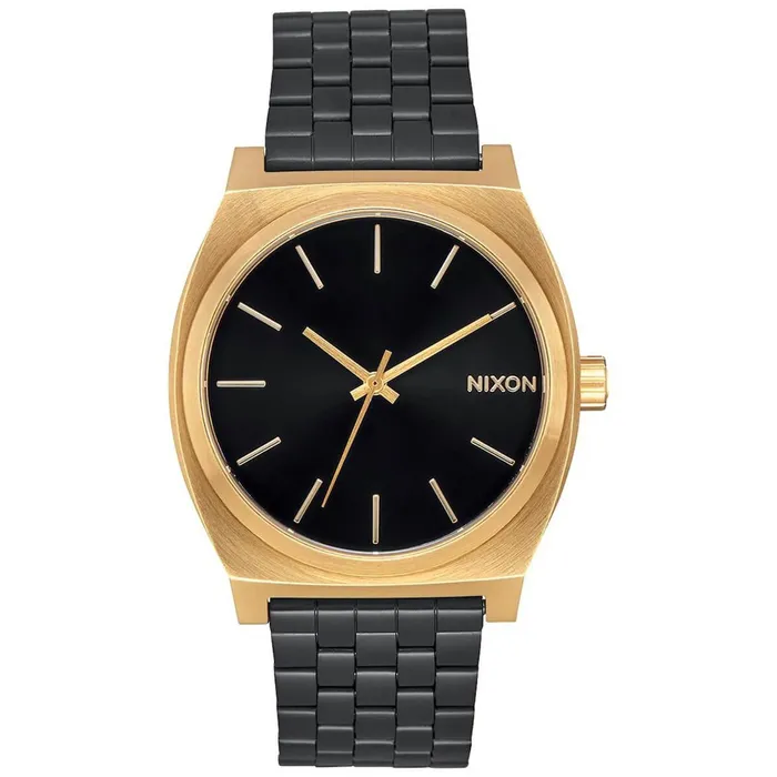 Nixon Unisex Quartz Watch Time Teller Black Dial Stainless Steel Bracelet A0451604 Nixon Bracelets