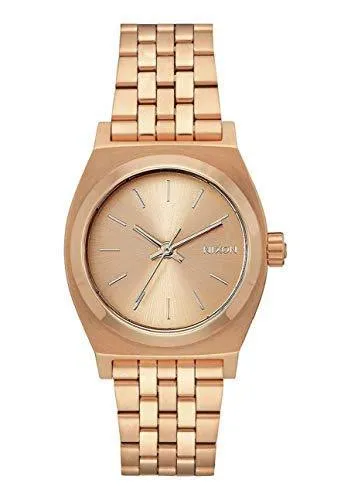 Nixon Womens Bracelet Watch Medium Time Teller Quartz Rose Gold Dial A1130897 Nixon Bracelets