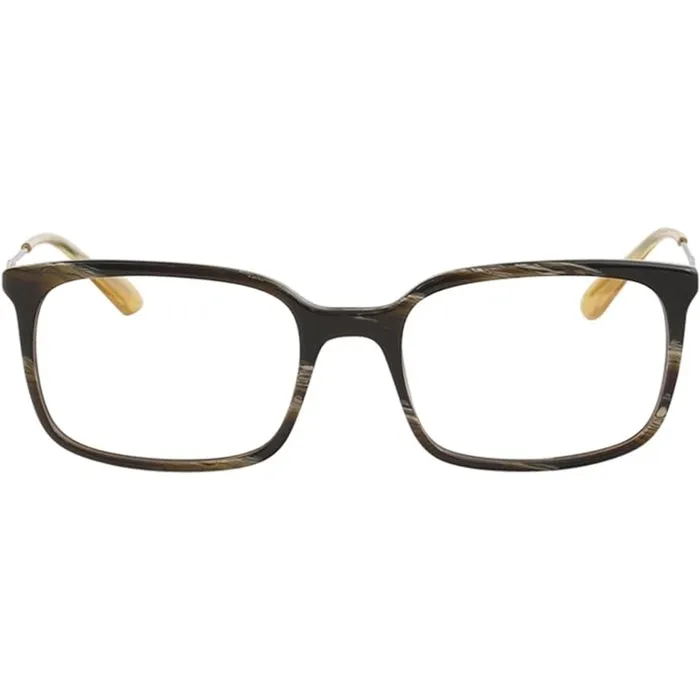 Prada Mens Eyeglasses Dark Horn Plastic Rectangular Frame PRADA 0PR16UV C9O1O155 Prada Rings