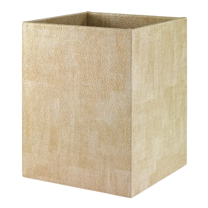 PreStyled Sets Bodrum Linens Bodrum Linens Luster Gold Waste Basket