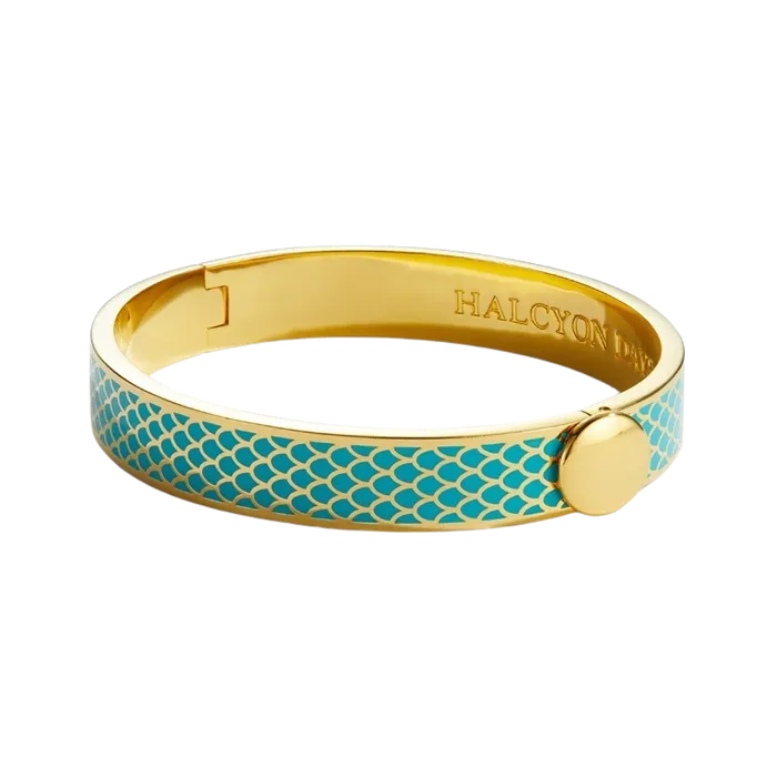 PreStyled Sets Halcyon Days Halcyon Days Salamander Turquoise Gold Bangle