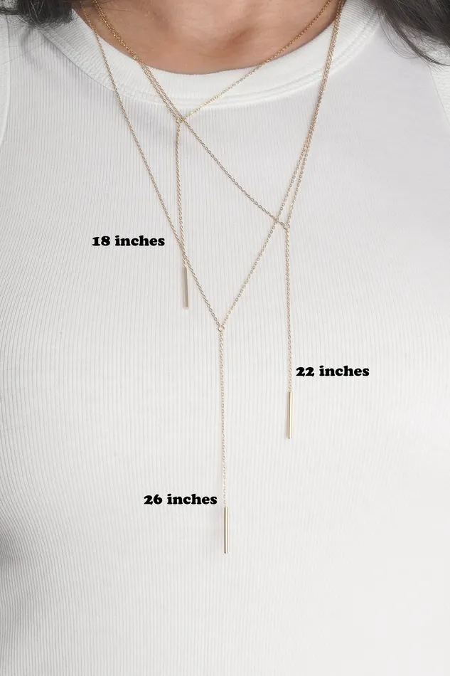READYMADE Necklaces Bar Lariat Necklace