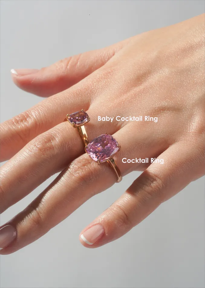 READYMADE Pink Baby Cocktail Ring Rings