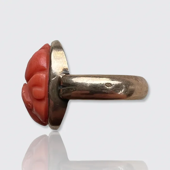 Rings 21stfinds Antique Carved Coral Ring