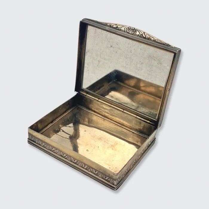 Rings 21stfinds French Silver Gilved Beauty Mark Mouches Marque de beauty Box