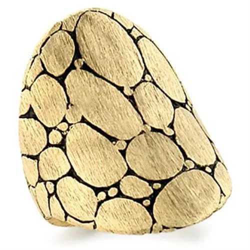 Rings Alamode 9W182 Gold Brass Ring with No Stone