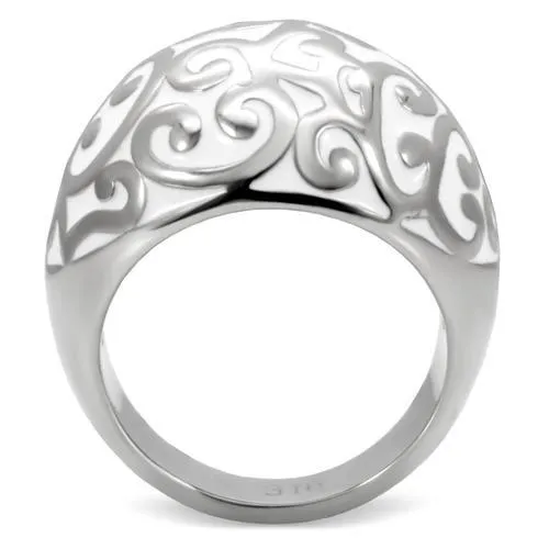 Rings Alamode TK107 High polished no plating Stainless Steel Ring with No Stone