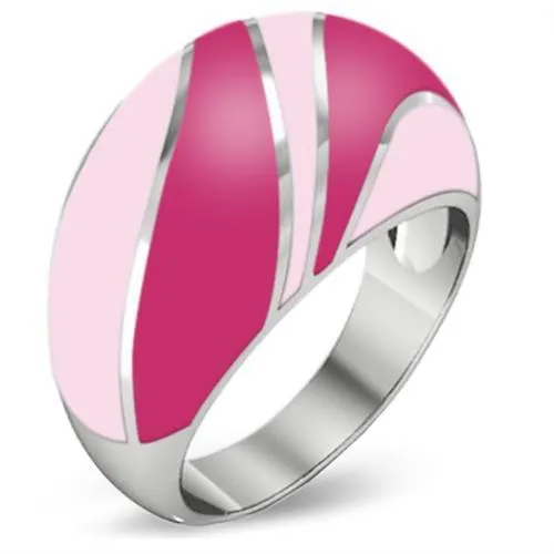 Rings Alamode TK243 High polished no plating Stainless Steel Ring with Epoxy in No Stone
