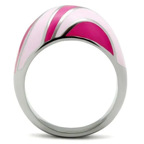 Rings Alamode TK243 High polished no plating Stainless Steel Ring with Epoxy in No Stone