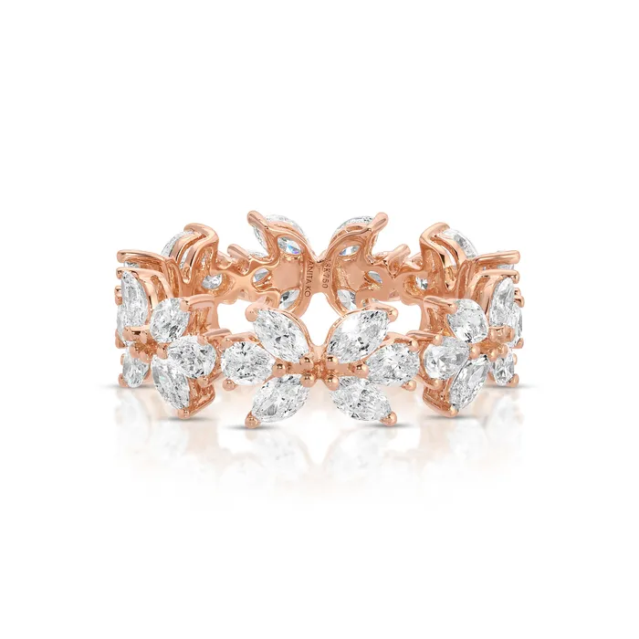 Rings anitako DOUBLE LOTUS DIAMOND RING