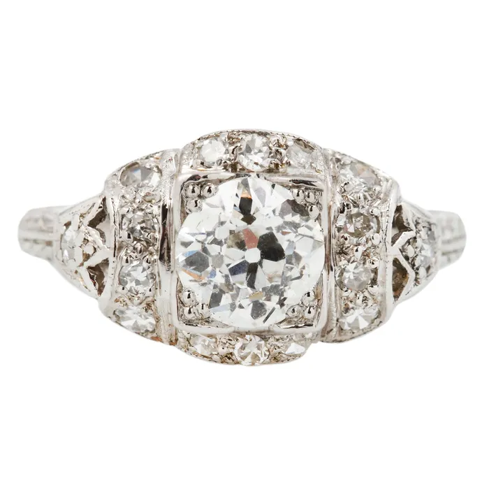 Rings Antique Vintage Jewelry Dapper Diamonds Deco Ring