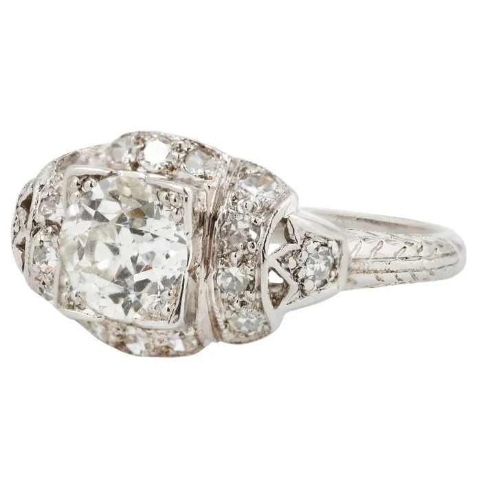 Rings Antique Vintage Jewelry Dapper Diamonds Deco Ring