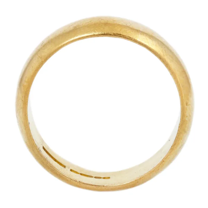 Rings Antique Vintage Jewelry Heavy Dome Gold Band