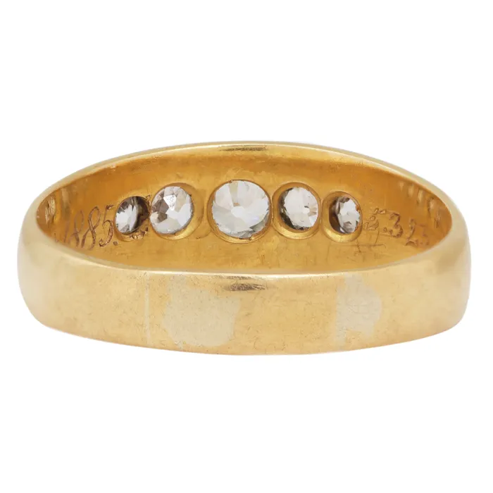 Rings Antique Vintage Jewelry Quintet Star Diamond Ring