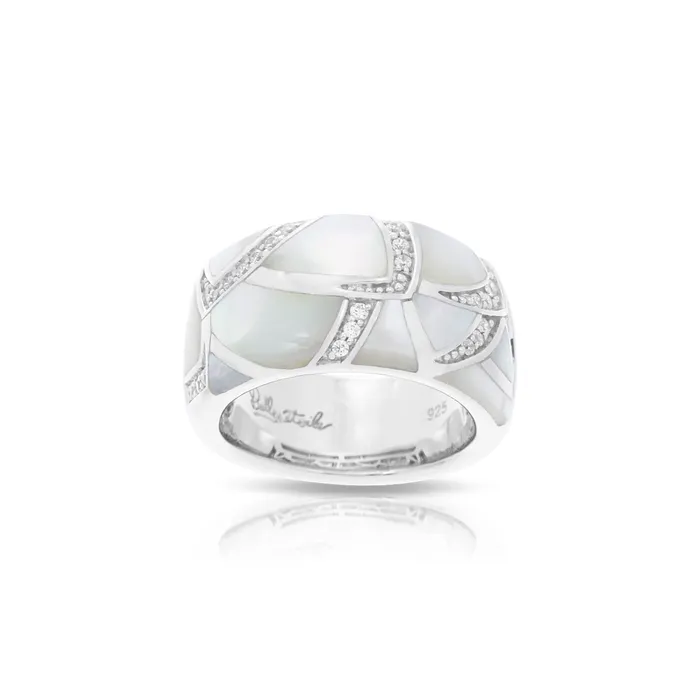 Rings Belle Etoile Sirena Ring White MotherofPearl Belle Etoile