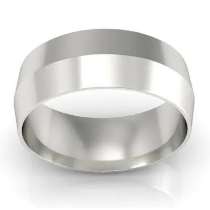 Rings deBebians 7mm Knife Edge Wedding Ring in 18Karat