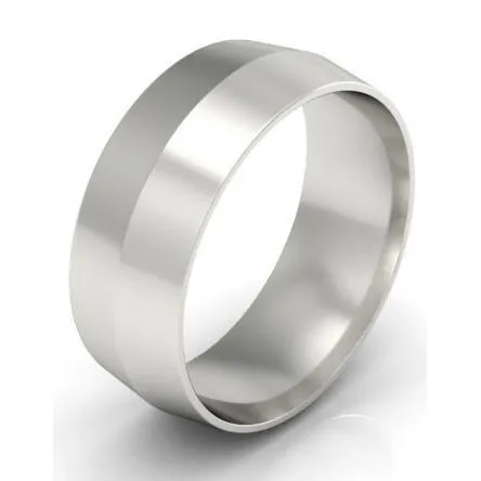 Rings deBebians 7mm Knife Edge Wedding Ring in 18Karat
