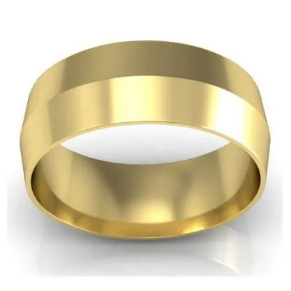 Rings deBebians 7mm Knife Edge Wedding Ring in 18Karat