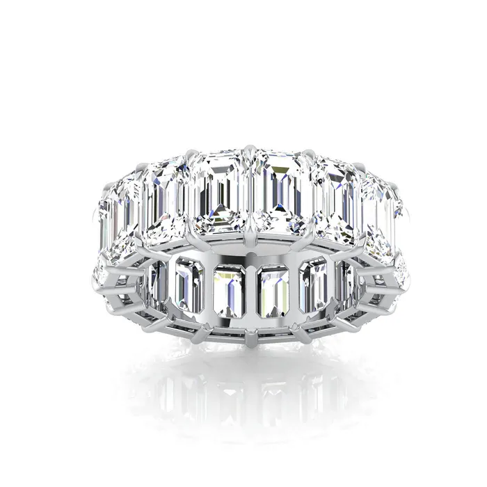 Rings deBebians Emerald Cut Lab Grown Diamond Eternity Ring 1200cttw