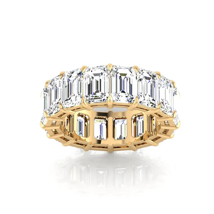 Rings deBebians Emerald Cut Lab Grown Diamond Eternity Ring 1200cttw