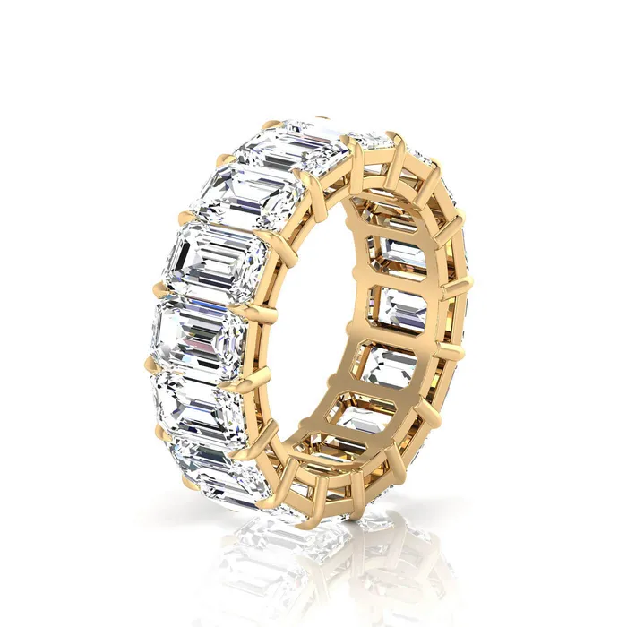 Rings deBebians Emerald Cut Lab Grown Diamond Eternity Ring 1200cttw
