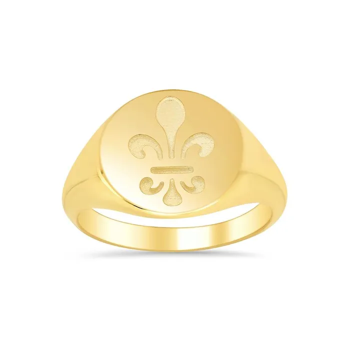 Rings deBebians Fleur de lis Signet Ring for Ladies