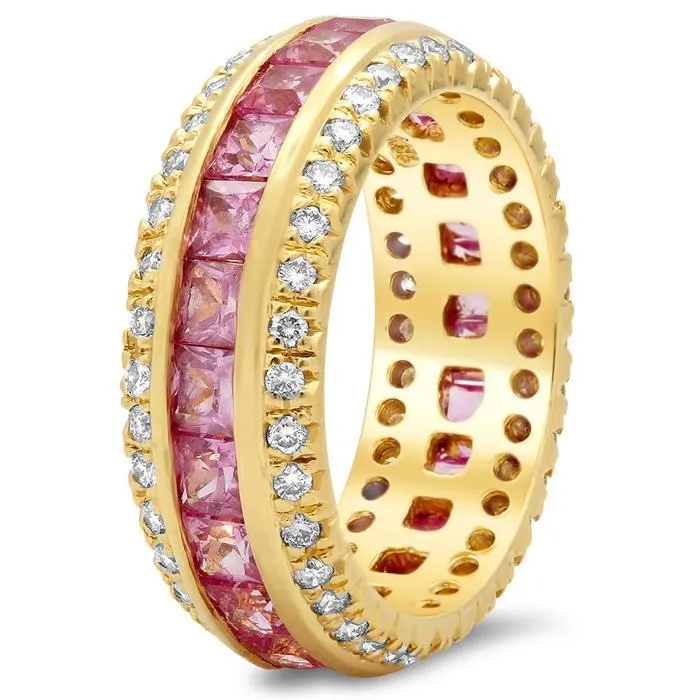 Rings deBebians Princess Cut Gemstone Eternity Ring