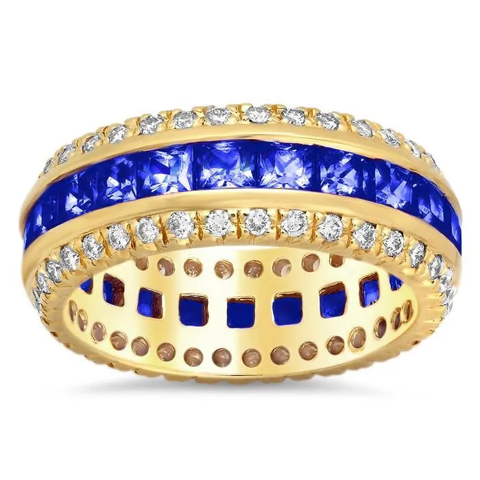Rings deBebians Princess Cut Gemstone Eternity Ring