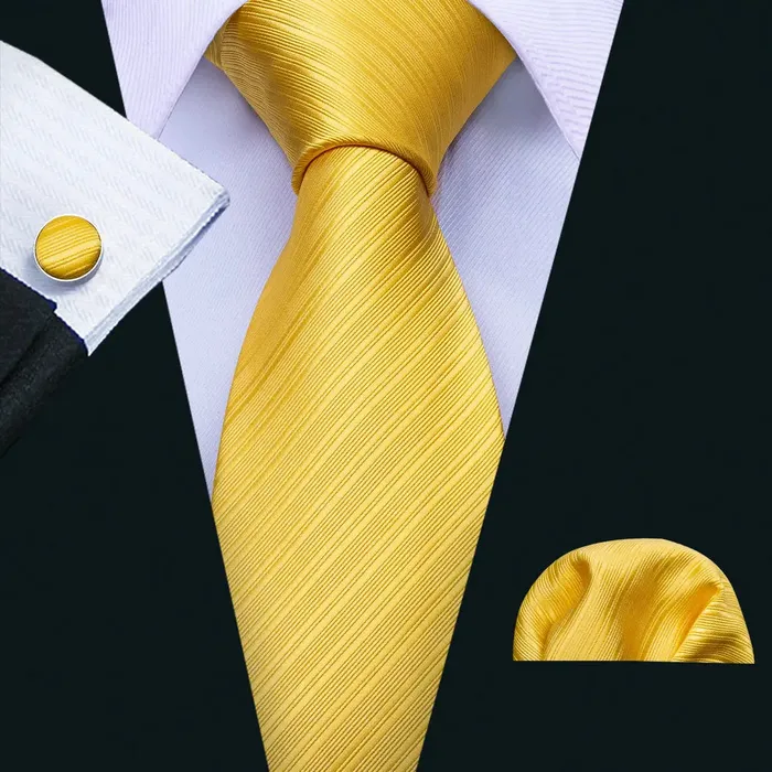 Rings Divine Inspiration Styles BWG VIP Design Collection Mens Fashion Golden Yellow Twill Jacquard 100 Premium High Quality Silk Ties