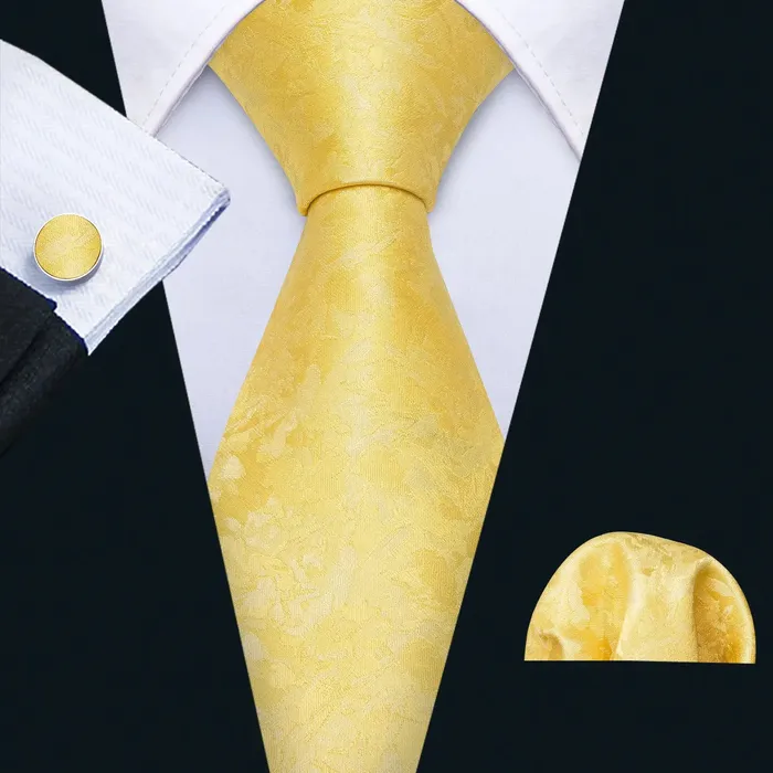Rings Divine Inspiration Styles BWG VIP Design Collection Mens Fashion Golden Yellow Twill Jacquard 100 Premium High Quality Silk Ties
