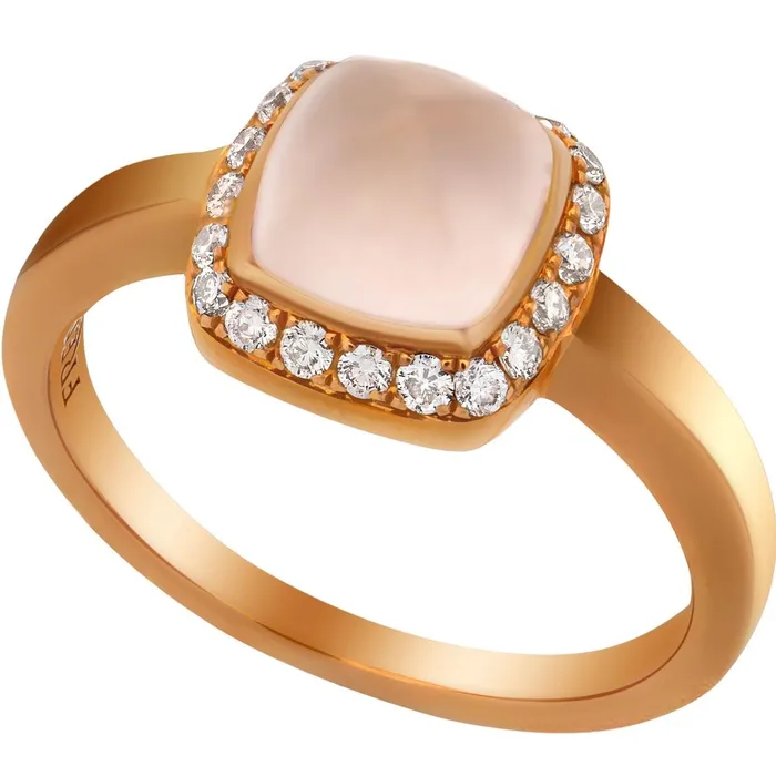 Rings Fred of Paris Fred of Paris Womens Ring Paindesucre Rose Gold Quartz Size 8 4B0685057