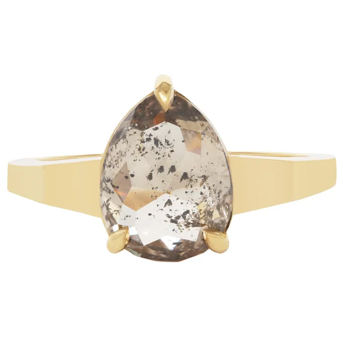 Rings Lauren Wolf Jewelry Stellar Gray Pear Diamond Ring